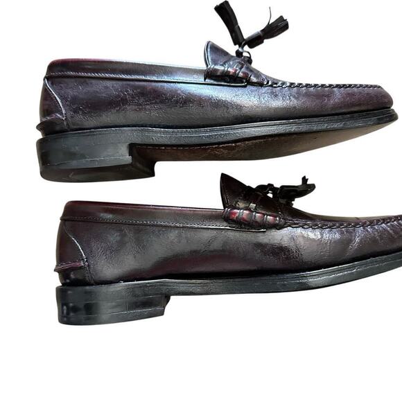 Florsheim Men\'s Black Imperial Tassel Fringe Leather Loafers Dress Shoes Size 7 main image 11